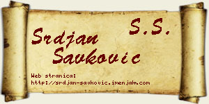 Srđan Savković vizit kartica